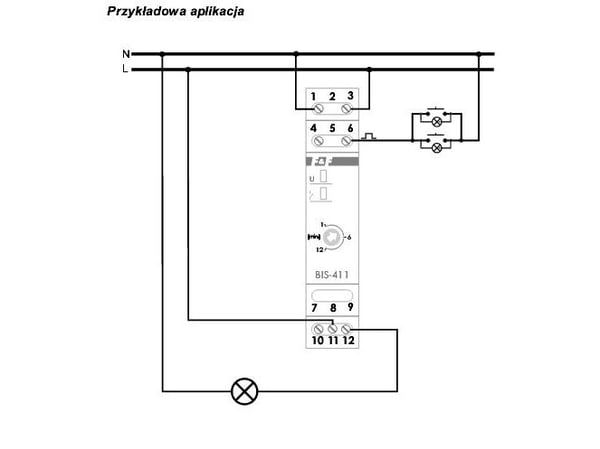 Impulssirele aikakytkimellä 16A 230V AC 1P BIS-413 BIS-413