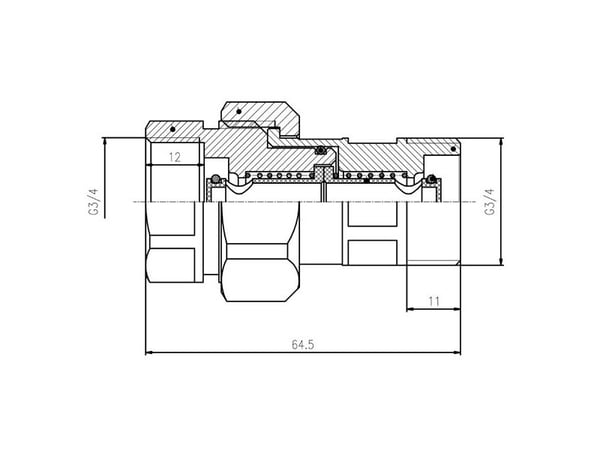 Ferro snabbkopplingar 3/4" för expansionskärl SN01