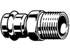 VIEGA Prestabo overgang 1¼"x35mm af ulegeret stål muffe/nippel, SC-contur