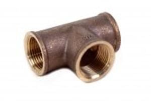 Viega T-stykke 3/4" x 1/2" x 3/4" rødgods