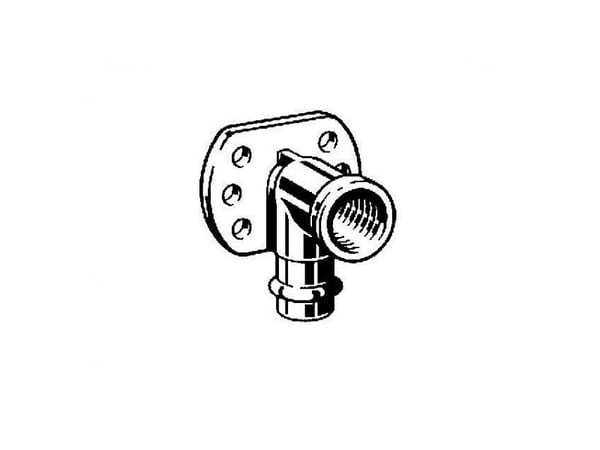Viega kne med innmuringskoblinger SC-Contur 18 mm x GW 1/2" - 281502