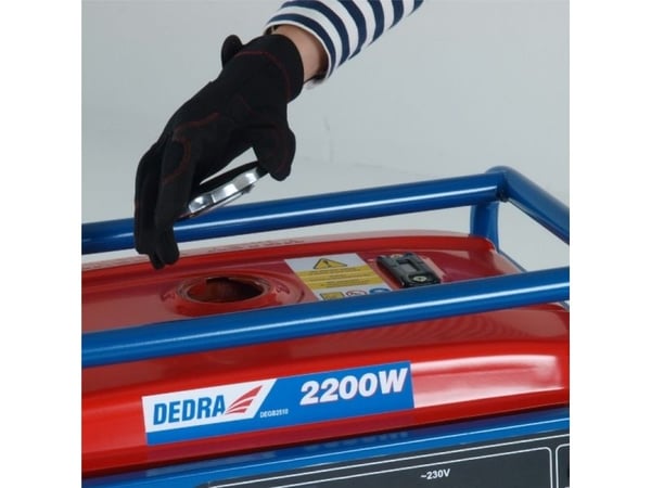 DEDRA DEGB2510, 2000 W, 230 V, 15 l, Bensin, Manuell, 50 Hz