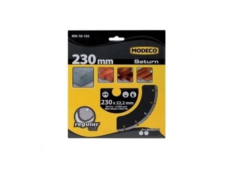 Modeco Segmented diamond grinding wheel SATURN 230mm MN-78-105