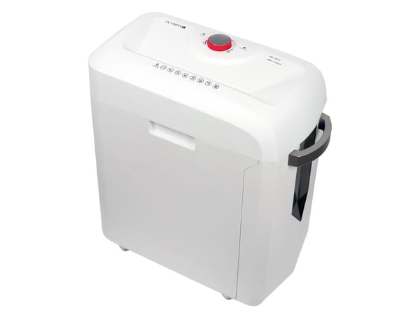 Makulator Olympia MC 306.2, Micro-cut shredding, 22 cm, 19 L, 62 dB, Knapper, 6 min.