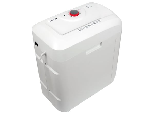Makulator Olympia MC 306.2, Micro-cut shredding, 22 cm, 19 L, 62 dB, Knapper, 6 min.
