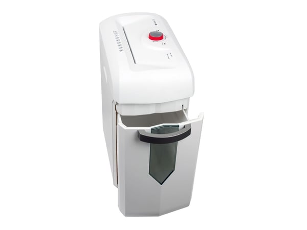 Makulator Olympia MC 306.2, Micro-cut shredding, 22 cm, 19 L, 62 dB, Knapper, 6 min.