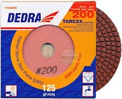 Dedra poleringsskive 125mm korn 200 elastisk diamant – H12G0200