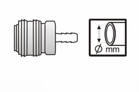 Pansam adaptrar 1/4" 10 mm (A535407)