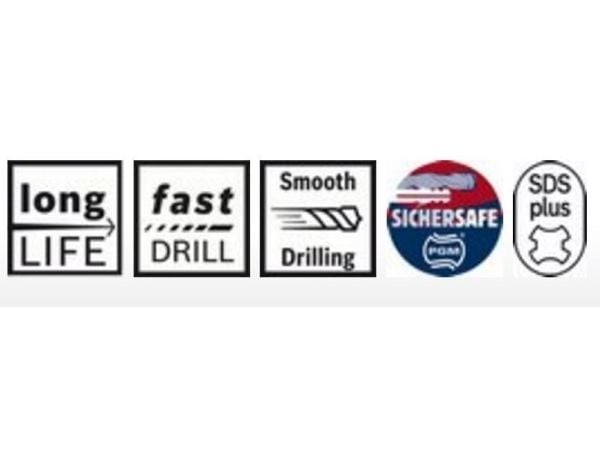 Bosch hårdmetallhammarborr 3,5 mm SDS-plus-5 2608597773 total längd 110 mm SDS-Plus 1 st