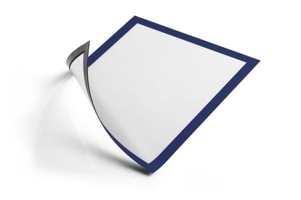 Magnetisk inforamme Durable Duraframe, A4, blå, pakke a 5 stk.