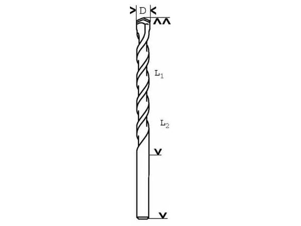 Bosch Drill for betong, 12x300mm CYL-3 Silver Percussion