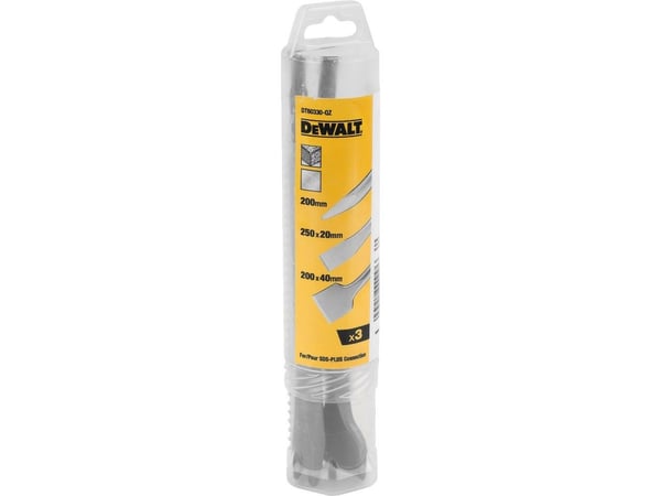 DeWALT - Taltasarja - betonille - litteä, kärki - 3 kpl - pituus: 250 mm