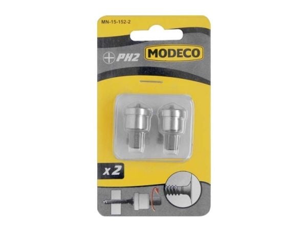 Modeco terä PH2 pysäytyspakkauksella 25mm 2kpl (MN-15-152-2)
