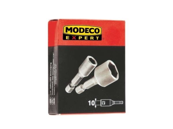 Modeco Magnetic socket for the screwdriver 1/4 10mm 20pcs. - MN-16-010
