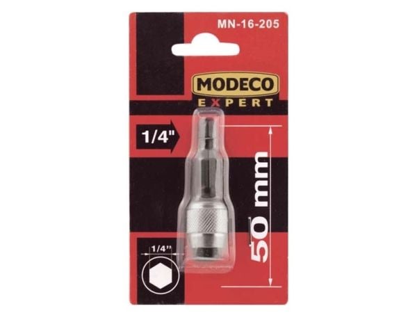 Modeco magnetisk bitsholder automatisk 1/4\ 50 mm - MN-16-205"