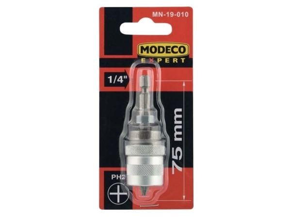 Modeco bitsholder til bits med dybdestopp og justering 1/4\ MN-19-010
