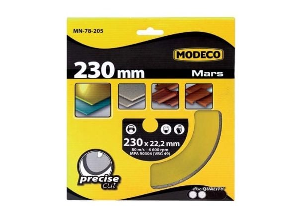 Modeco timanttikiekko Mars täysi 125 mm (MN-78-203)