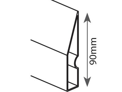 Modeco pusseskrape EXPERT trapezformet 200 cm - MN-71-322