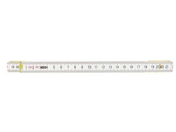 Modeco Miara tre innfellbart målebånd 1 m hvit - MN-80-149