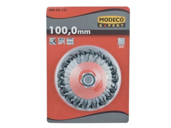 Modeco trådbørste skålformet til sliper 115 mm (MN-69-121)
