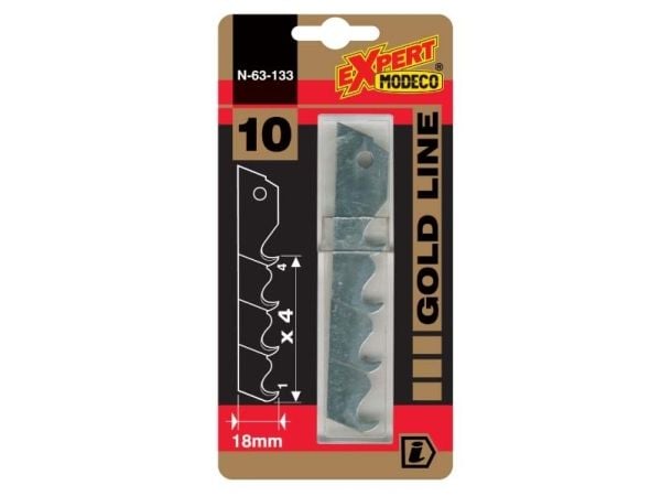 Modeco Broken krokblader 18mm GOLD LINE 10stk. - MN-63-133