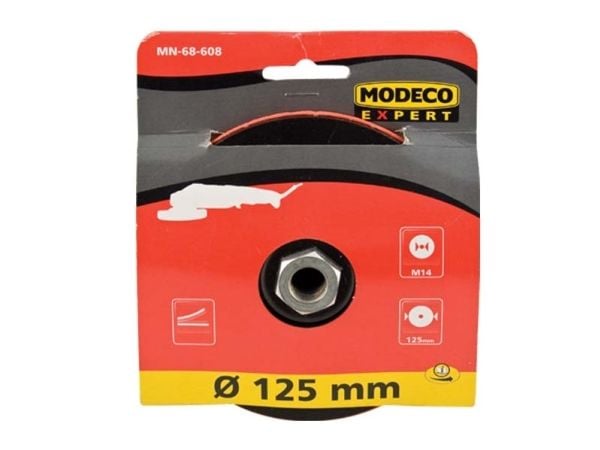 Modeco slipeskive til vinkelsliper 125 mm med borrelås (MN-68-608)