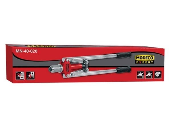 Modeco glidetang/nittemaskin med dobbelthåndtak 3 arbeidsdyser 540 mm - MN-40-020