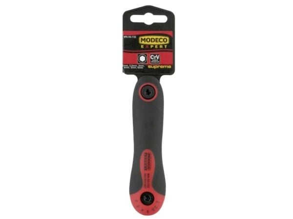 Modeco unbrakonøkkelsett hex flerg. 2–6 mm med kule 6 stk (MN-54-132)