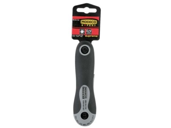 Modeco bits-/torx-sett T10–T40, multifunksjonelt, 7 deler (MN-54-134)