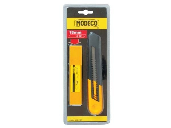 Modeco kniv til knivblader lamane 18 mm + 10 kniver - MN-63-019P