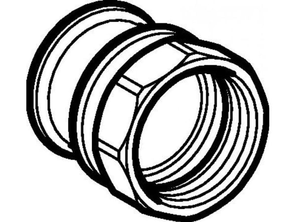 Geb. Mapress FZ overgang mf/mf - 28mm X 1'' Med indvendigt gevind