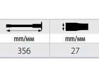 Modeco snekker-/låsemekkingmeisel, flat med beskyttelse, 356 mm MN-63-484