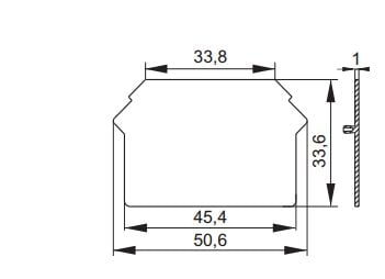 Room Edge -laatta musta PS-N1 - 41-8113