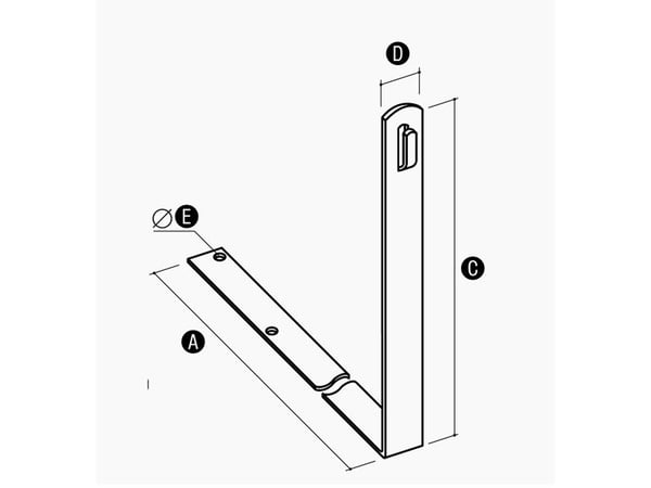 Elko-Bis vinkelholder 100x150 mm galvanisert