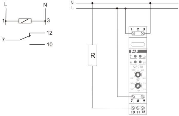 F&F Yksivaiheinen jänniterele 16A 230V - CP-710