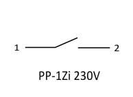 Sähkömagneettinen rele 1Z 16A 230V AC PP-1Zi-230V PP-1Zi-230V
