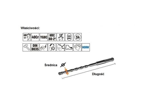 BOR SDS PLUS 6x 210 mm