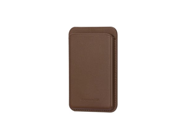 dbramante1928 - Lomme for mobiltelefon / kredittkort - MagSafe-samsvar - helnarvet lær - mørkebrun