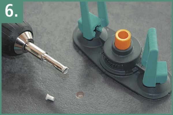 wolfcraft GmbH 5911000, Boreguide, Betong, Grønn, Grå, 1 stykker, 1 cm