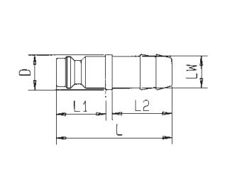 RECTUS kopplingar 9 mm (12214)