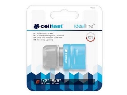 CELLFAST 50-635, Slangestik, 3/4", ABS, Polykarbonaatti (PC), Blå, Grå