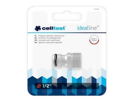 Cellfast tilkobling med 1/2" utvendig gjenge (50-665)