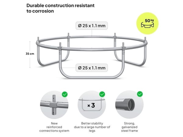 Jump Pro med ekstern nett 6FT 183cm