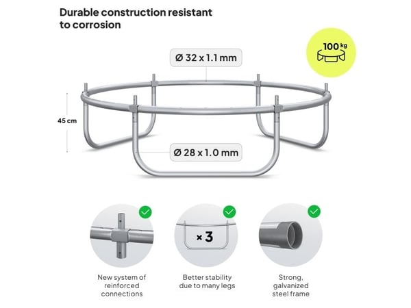 Jump Pro med innvendig nett 6FT 183 cm