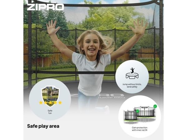 Jump Pro med innvendig nett 6FT 183 cm