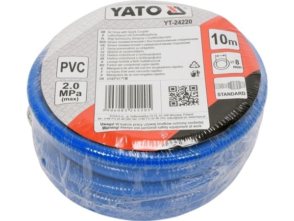 Yato YT-24220, 20 Bar, Blå, 10 m