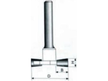 CONDOR fräs för trä 8x32x10x9,4 mm 806 för spår – utan lager