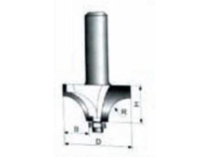 CONDOR fres til tre 8x32x9x11x15mm 906 for avrunding, med lager