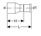 Geberit 62309, Slanganslutning, Koppar