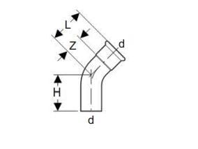 Bøjning cug 45gr 28mm mf/np t/gas